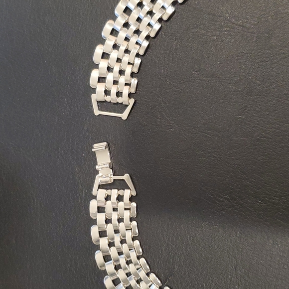 New Thick Chain Big Silver Color Necklace - Picture 7 of 9